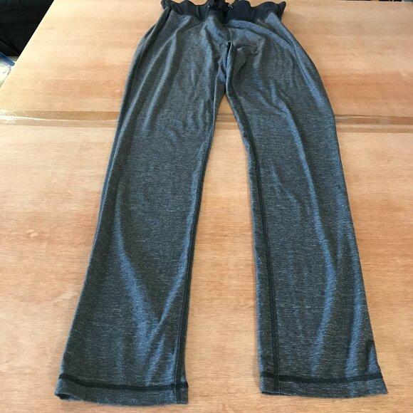 Lululemon Jogger Pants Women XS Gray Tie Waist High Rise Stretch Athleisure - Picture 1 of 10